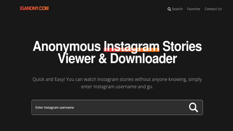 IGANONY.IO – Instagram Anonymous Story Viewer